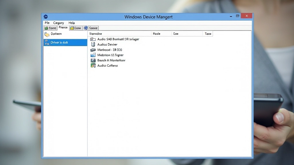 Gestione dispositivi di Windows con categoria Schede audio aperta, driver audio evidenziati in rosso